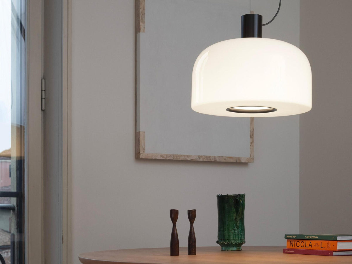 Suspension Bellhop Glass S2 de Barber &amp; Osgerby - Flos-Blanc-The Woods Gallery