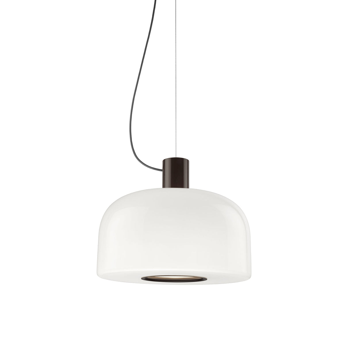 Suspension Bellhop Glass S2 de Barber &amp; Osgerby - Flos-Brun chocolat-The Woods Gallery