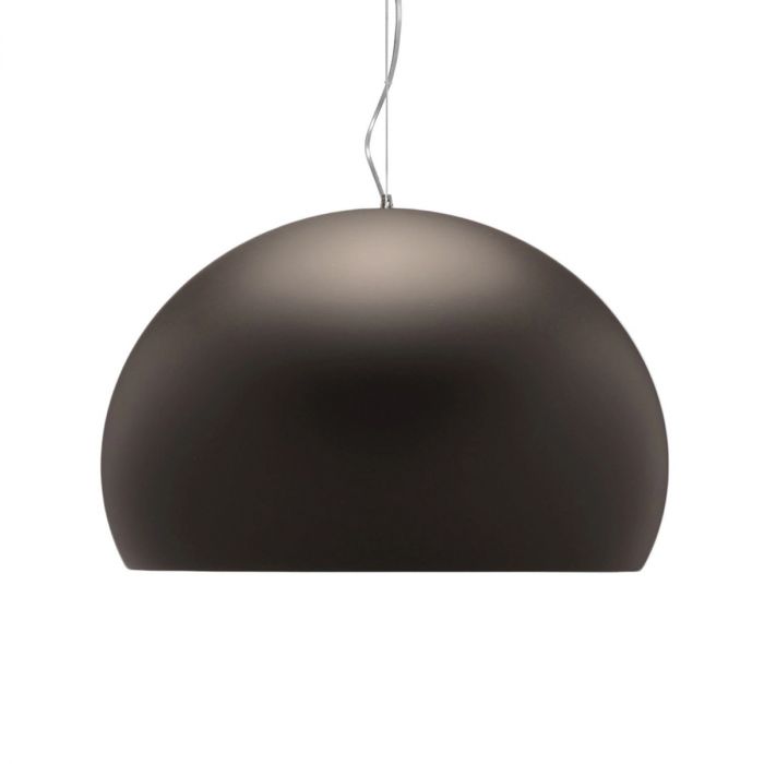 Suspension Big FL/Y Glossy Opaque de Ferruccio Laviani - Kartell-Marron-The Woods Gallery