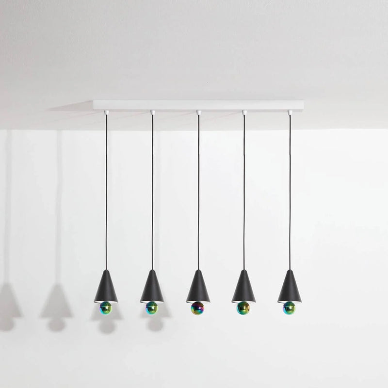 Suspension Cherry (5 pendants) - Petite Friture-Noir-The Woods Gallery