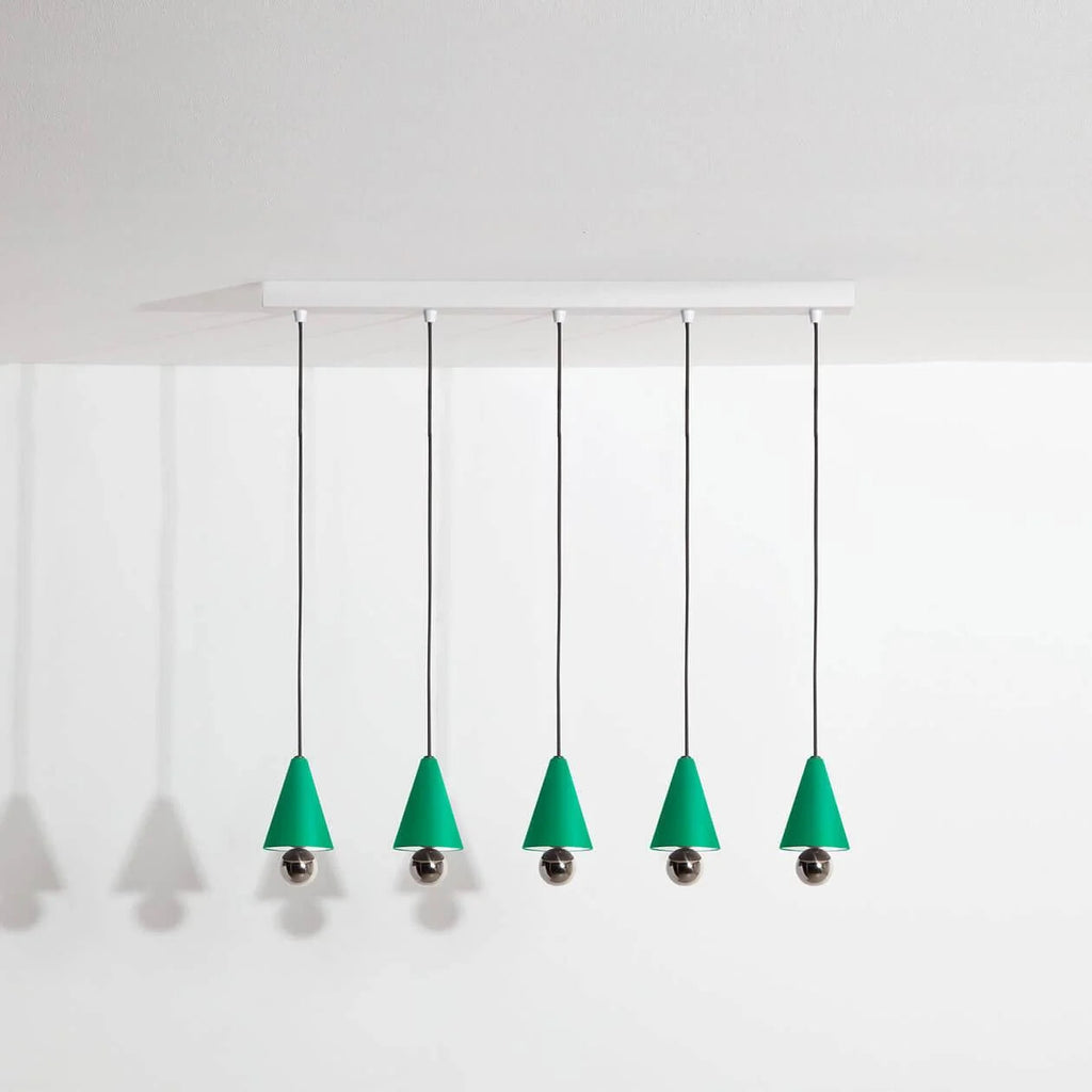 Suspension Cherry (5 pendants) - Petite Friture-Vert menthe-The Woods Gallery