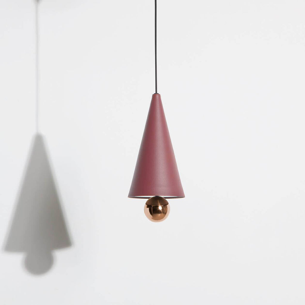 Suspension Cherry S - Petite Friture-Brun-rouge-The Woods Gallery