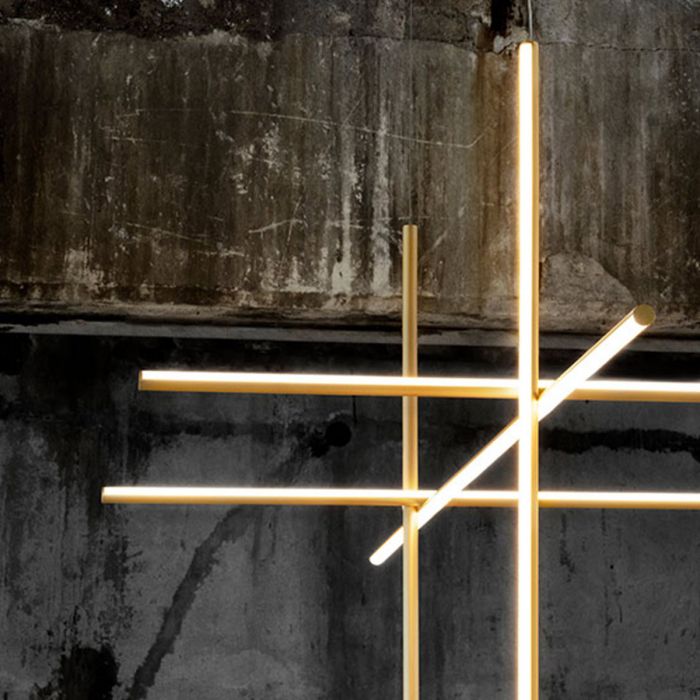 Suspension Coordinates Module S de Michael Anastassiades - Flos-Champagne-The Woods Gallery