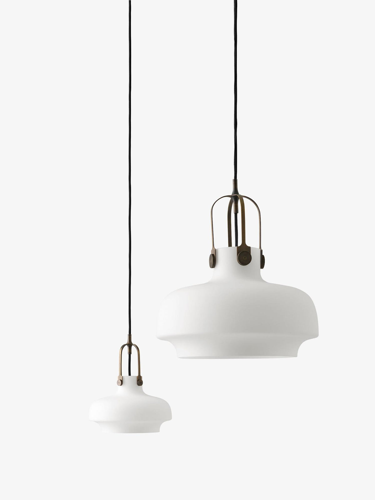 Suspension Copenhagen SC7 - &amp;Tradition-Noir mat &amp; laiton bronze-The Woods Gallery