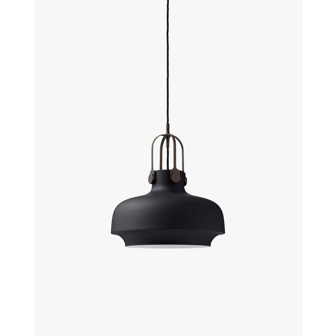 Suspension Copenhagen SC7 - &amp;Tradition-Noir mat &amp; laiton bronze-The Woods Gallery