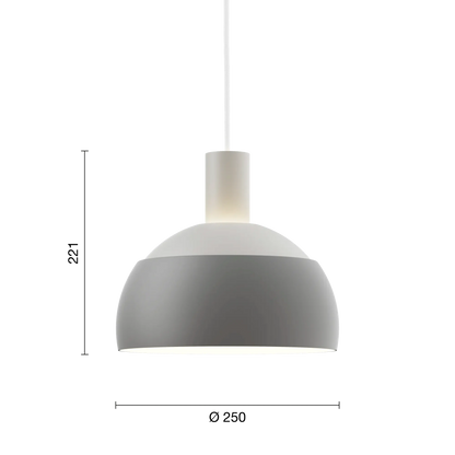 Suspension FJ Elements de Finn Juhl - Louis Poulsen-Blanc-The Woods Gallery