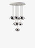 Suspension Flowerpot Chandelier VP1 - 10 pendants - &Tradition-Chrome-The Woods Gallery