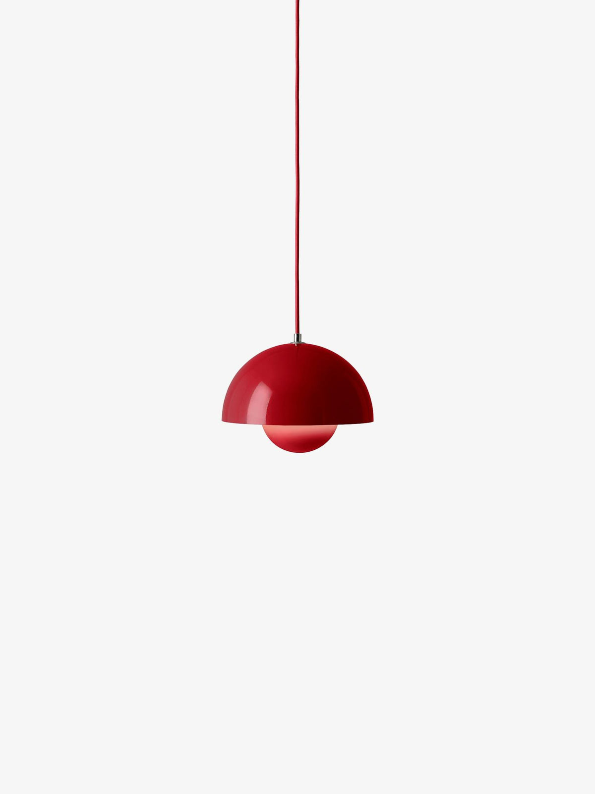 Suspension Flowerpot Chandelier VP1 - 10 pendants - &amp;Tradition-Rouge vermillon-The Woods Gallery
