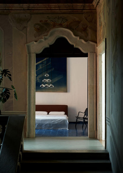 Suspension Flowerpot Chandelier VP1 - 31 pendants - &amp;Tradition-Bleu cobalt-The Woods Gallery