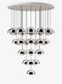 Suspension Flowerpot Chandelier VP1 - 31 pendants - &Tradition-Chrome-The Woods Gallery