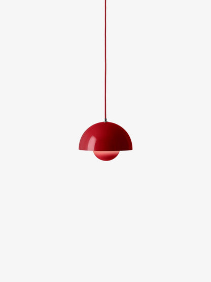 Suspension Flowerpot Chandelier VP1 - 31 pendants - &amp;Tradition-Rouge vermillon-The Woods Gallery