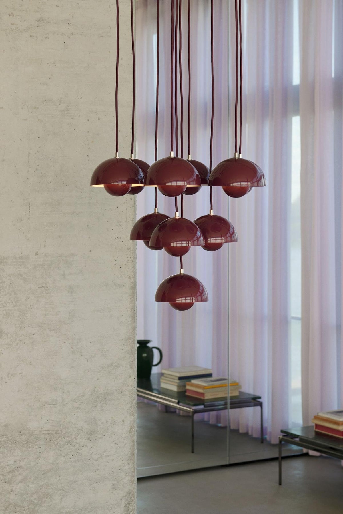 Suspension Flowerpot Chandelier VP10 - 10 pendants - &amp;Tradition-Bleu cobalt-The Woods Gallery