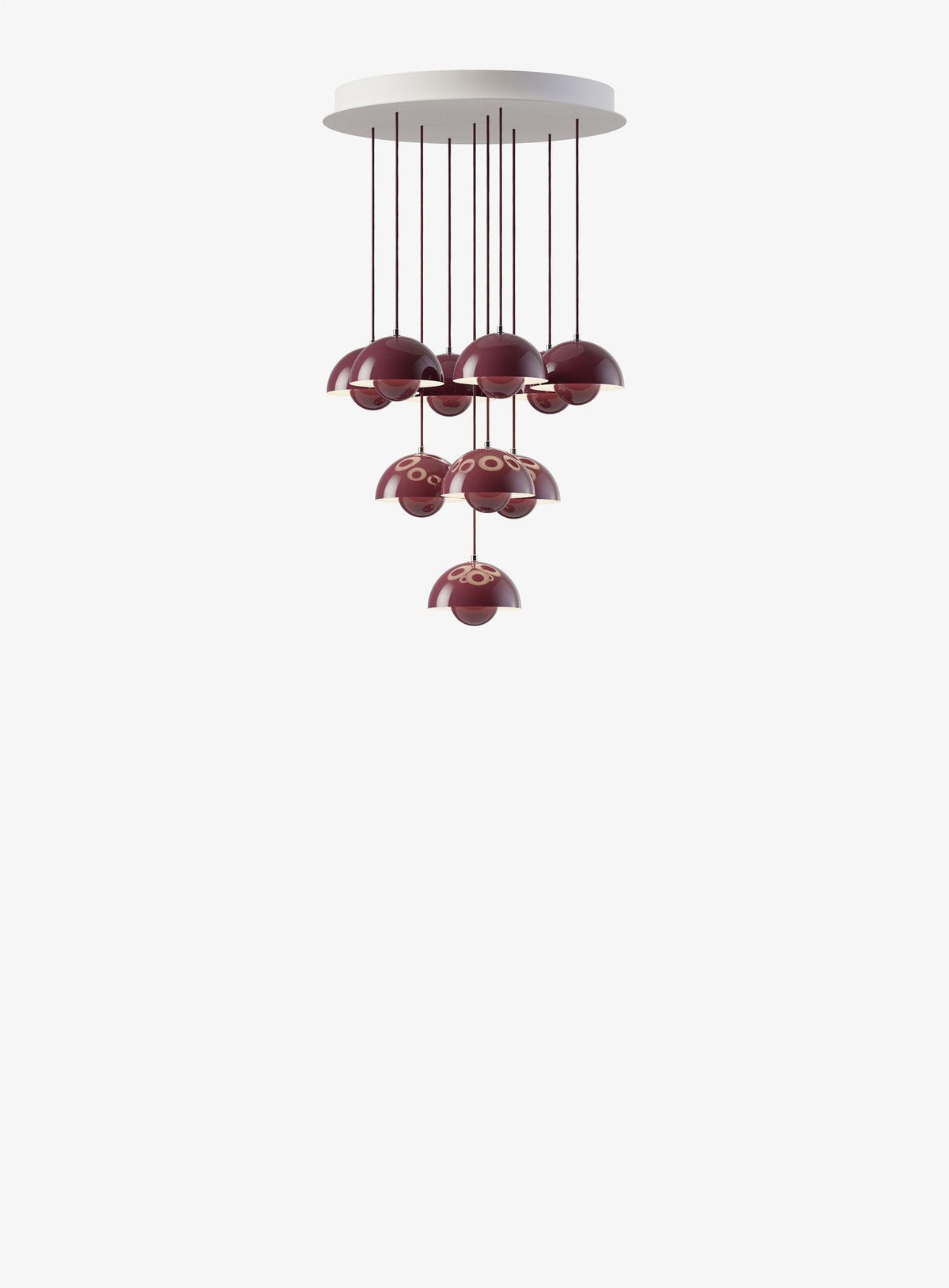 Suspension Flowerpot Chandelier VP10 - 10 pendants - &amp;Tradition-Prune-The Woods Gallery