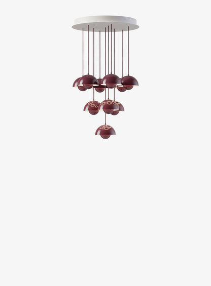 Suspension Flowerpot Chandelier VP10 - 10 pendants - &amp;Tradition-Prune-The Woods Gallery