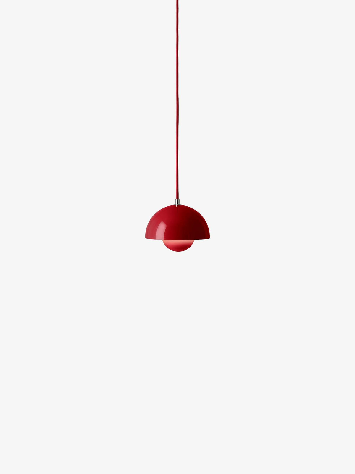 Suspension Flowerpot Chandelier VP10 - 10 pendants - &amp;Tradition-Rouge vermillon-The Woods Gallery