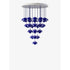 Suspension Flowerpot Chandelier VP10 - 31 pendants - &Tradition-Bleu cobalt-The Woods Gallery