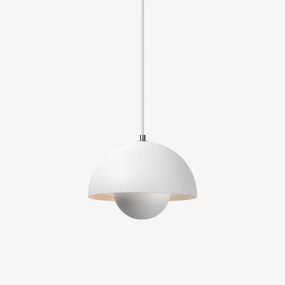 Suspension Flowerpot VP2 de Verner Panton - &amp;Tradition-Blanc mat-The Woods Gallery