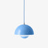 Suspension Flowerpot VP2 de Verner Panton - &Tradition-Bleu piscine-The Woods Gallery