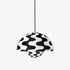 Suspension Flowerpot VP7 de Verner Panton - &Tradition-Motif noir & blanc-The Woods Gallery