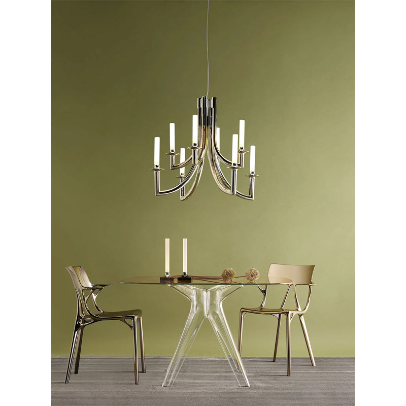 Suspension Khan Metal de Philippe Starck - Kartell-Glossy bronze-The Woods Gallery