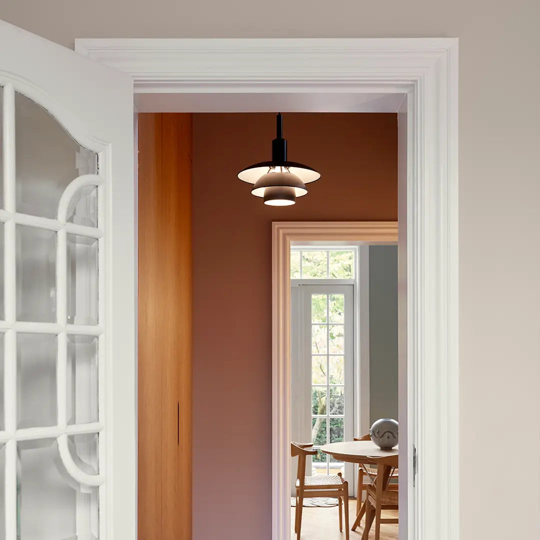 Suspension PH 3/3 de Poul Henningsen - Louis Poulsen-Verre opalin blanc-The Woods Gallery