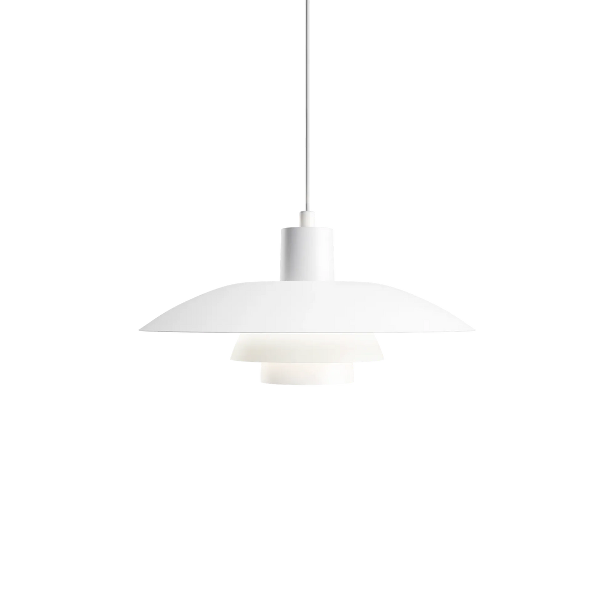Suspension PH 4/3 de Poul Henningsen - Louis Poulsen-Blanc-The Woods Gallery