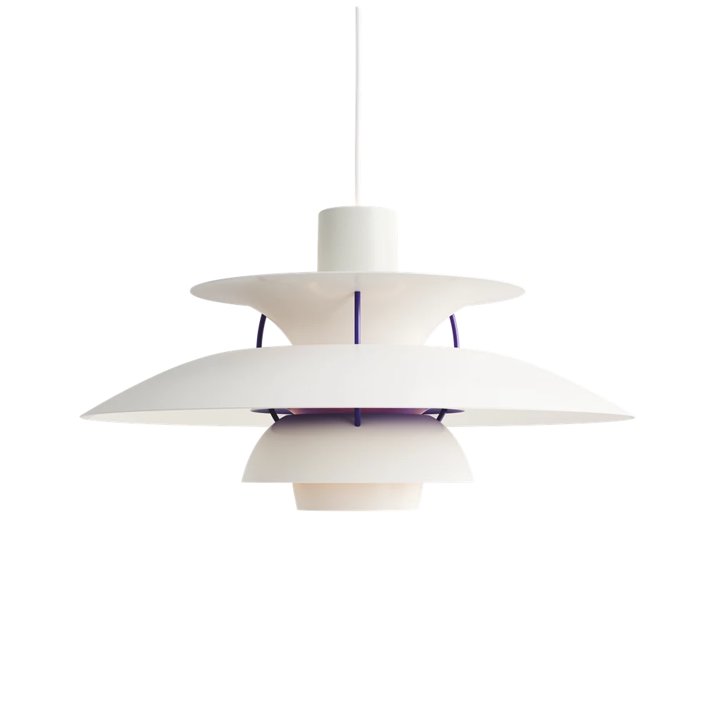 Suspension PH 5 - Louis Poulsen-Blanc classique-The Woods Gallery