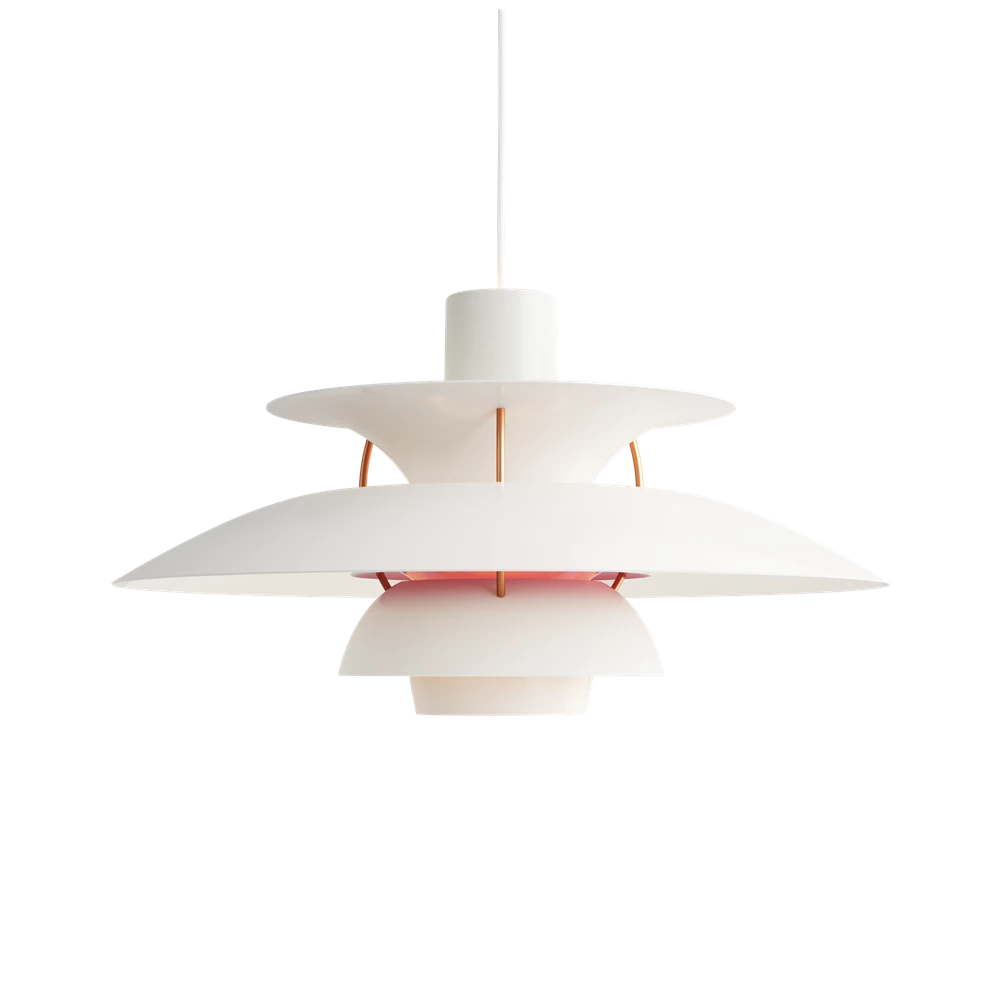 Suspension PH 5 - Louis Poulsen-Blanc moderne-The Woods Gallery