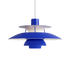 Suspension PH 5 - Louis Poulsen-Monochrome bleu-The Woods Gallery