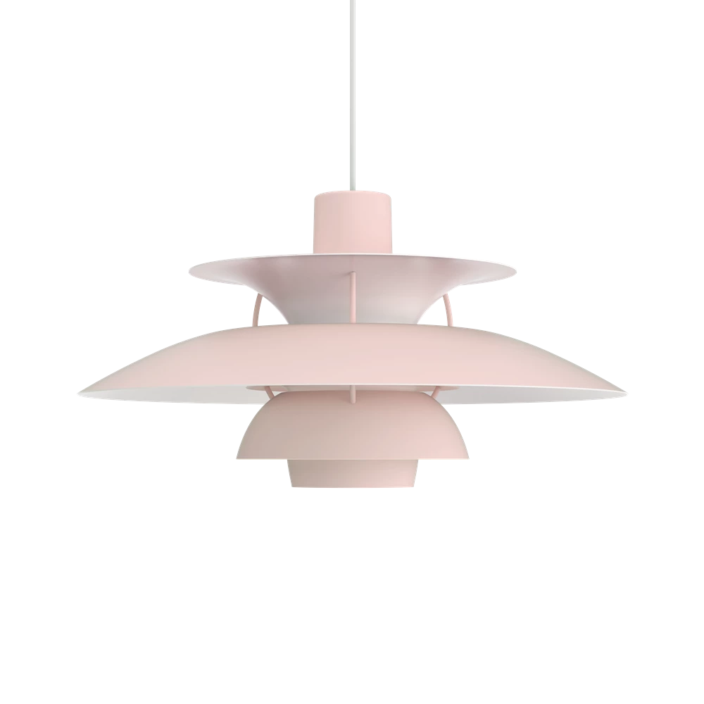 Suspension PH 5 - Louis Poulsen-Monochrome rose pale-The Woods Gallery