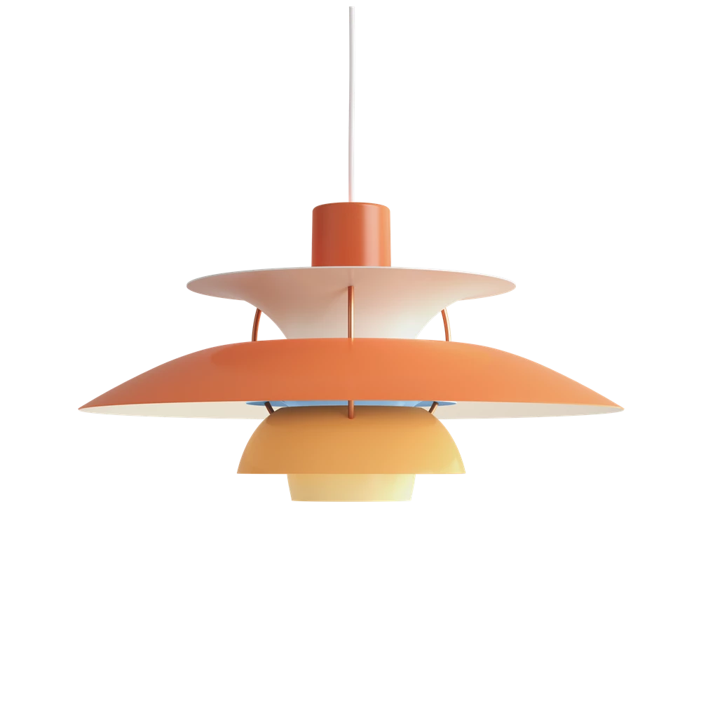 Suspension PH 5 - Louis Poulsen-Orange-The Woods Gallery
