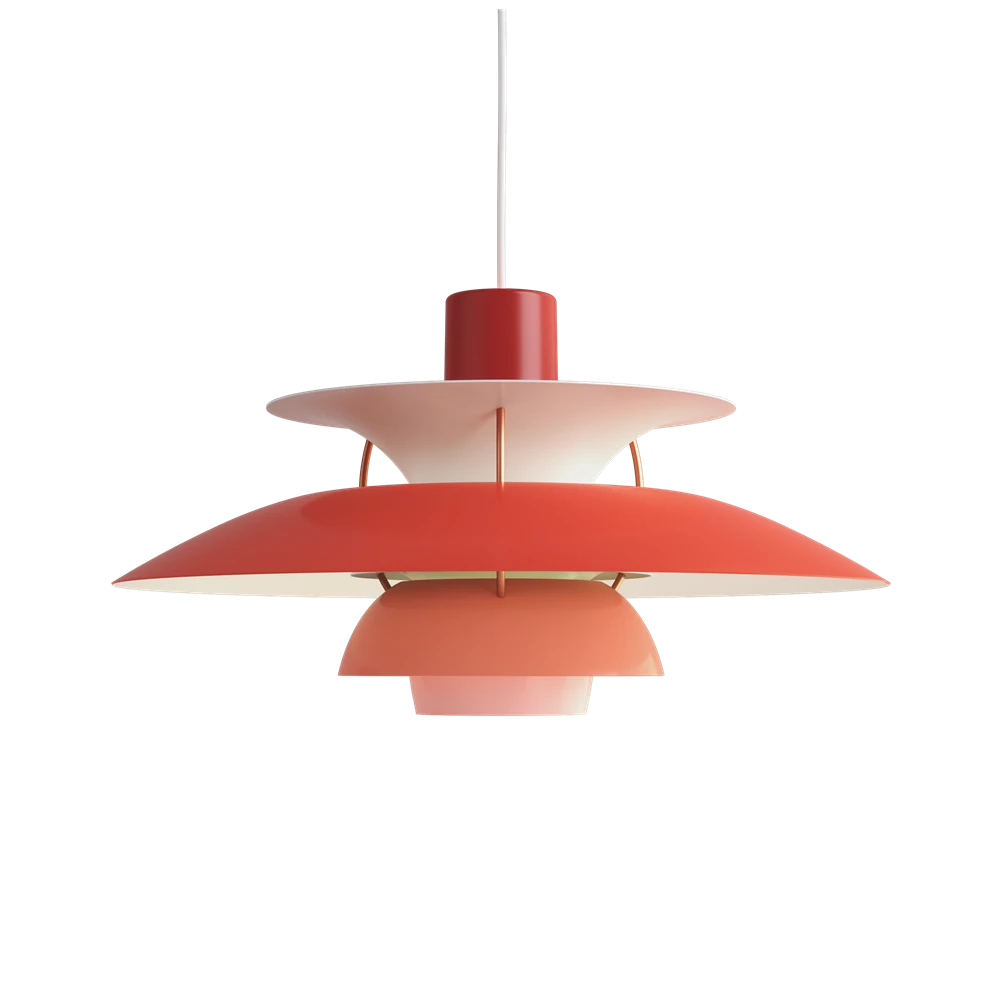Suspension PH 5 - Louis Poulsen-Rouge-The Woods Gallery