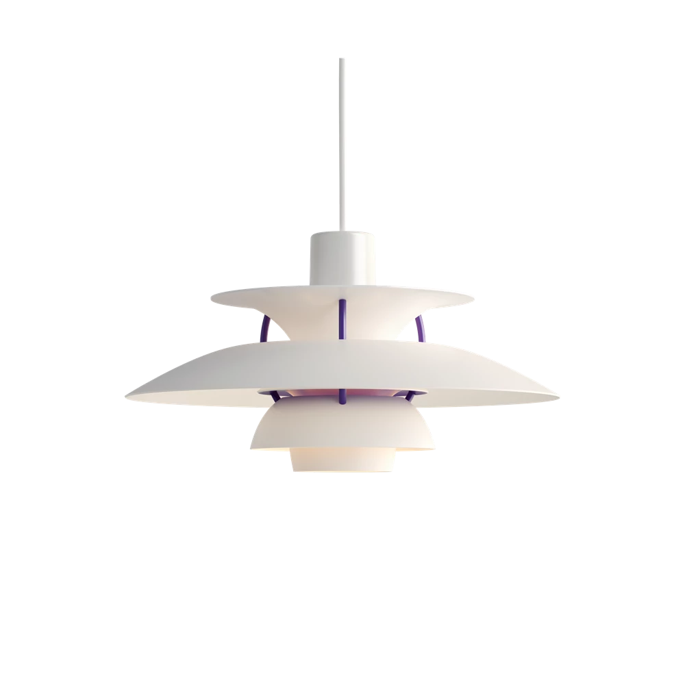 Suspension PH 5 mini - Louis Poulsen-Blanc classique-The Woods Gallery