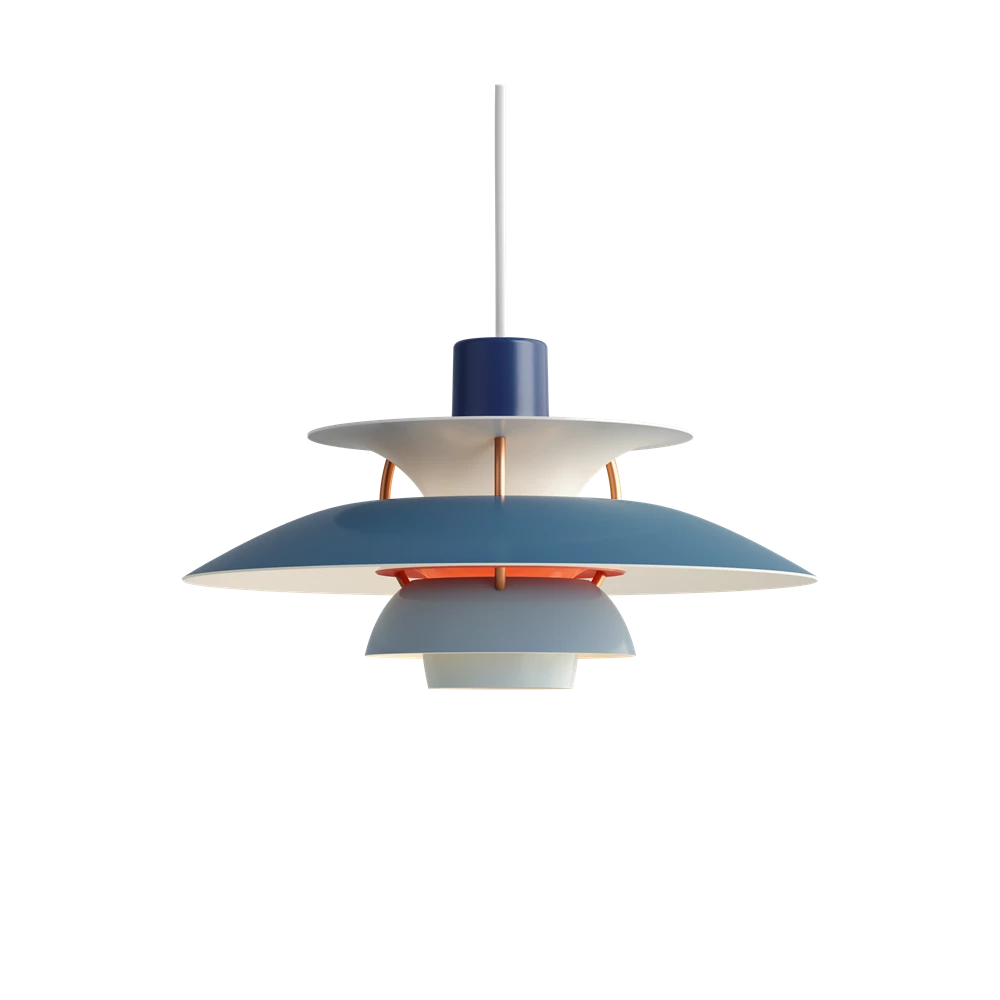 Suspension PH 5 mini - Louis Poulsen-Bleu-The Woods Gallery