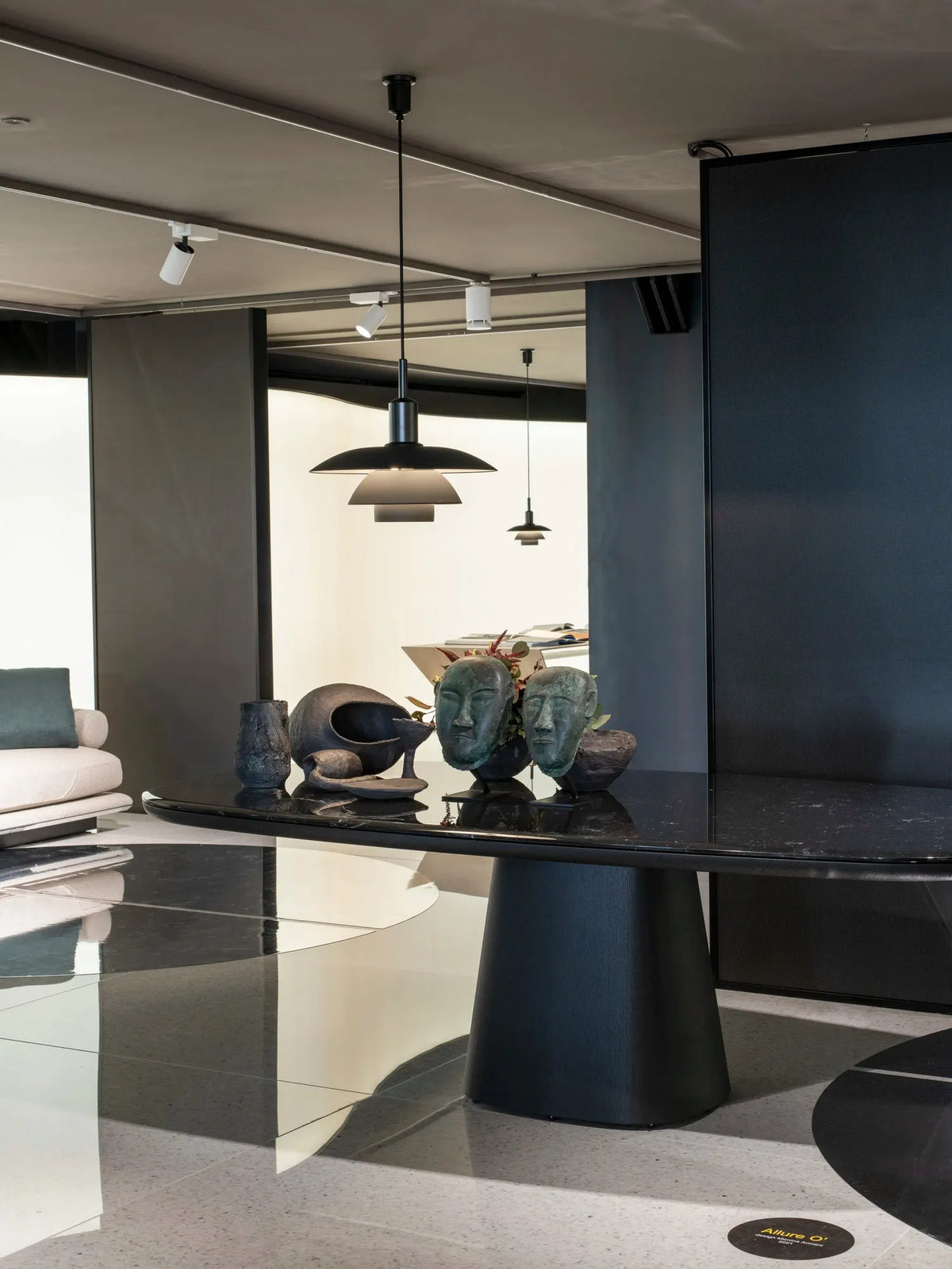 Suspension PH 5/5 de Poul Henningsen - Louis Poulsen-Métal noir-The Woods Gallery