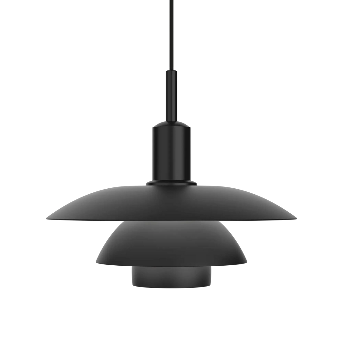 Suspension PH 5/5 de Poul Henningsen - Louis Poulsen-Métal noir-The Woods Gallery