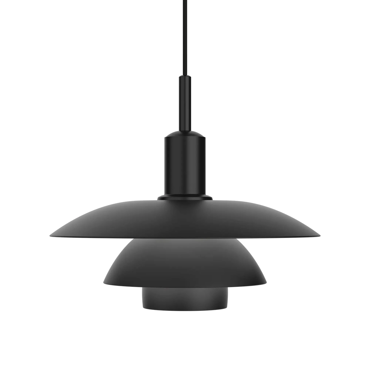 Suspension PH 5/5 de Poul Henningsen - Louis Poulsen-Métal noir-The Woods Gallery