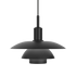 Suspension PH 5/5 de Poul Henningsen - Louis Poulsen-Métal noir-The Woods Gallery
