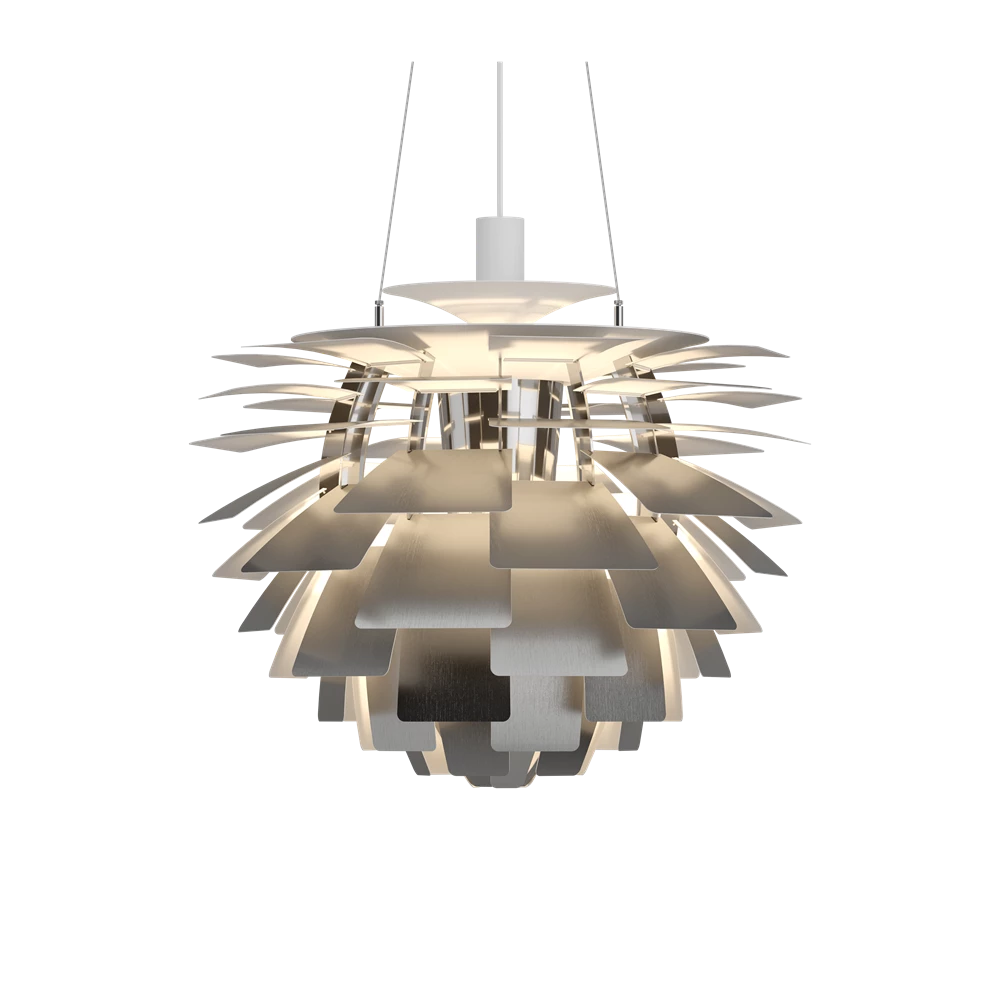 Suspension PH Artichoke - Louis Poulsen-Acier inoxydable-Ø 480-The Woods Gallery