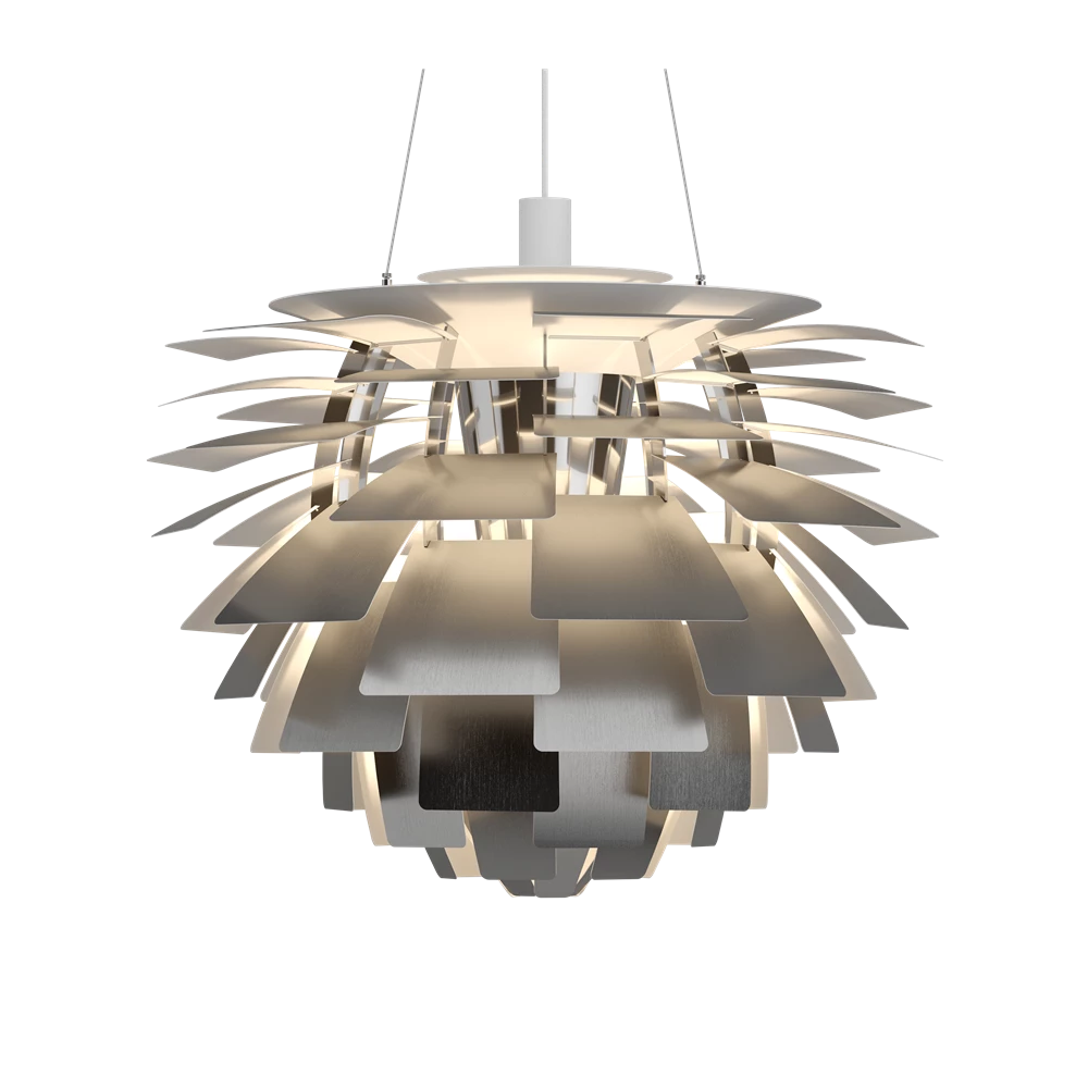 Suspension PH Artichoke - Louis Poulsen-Acier inoxydable-Ø 720-The Woods Gallery