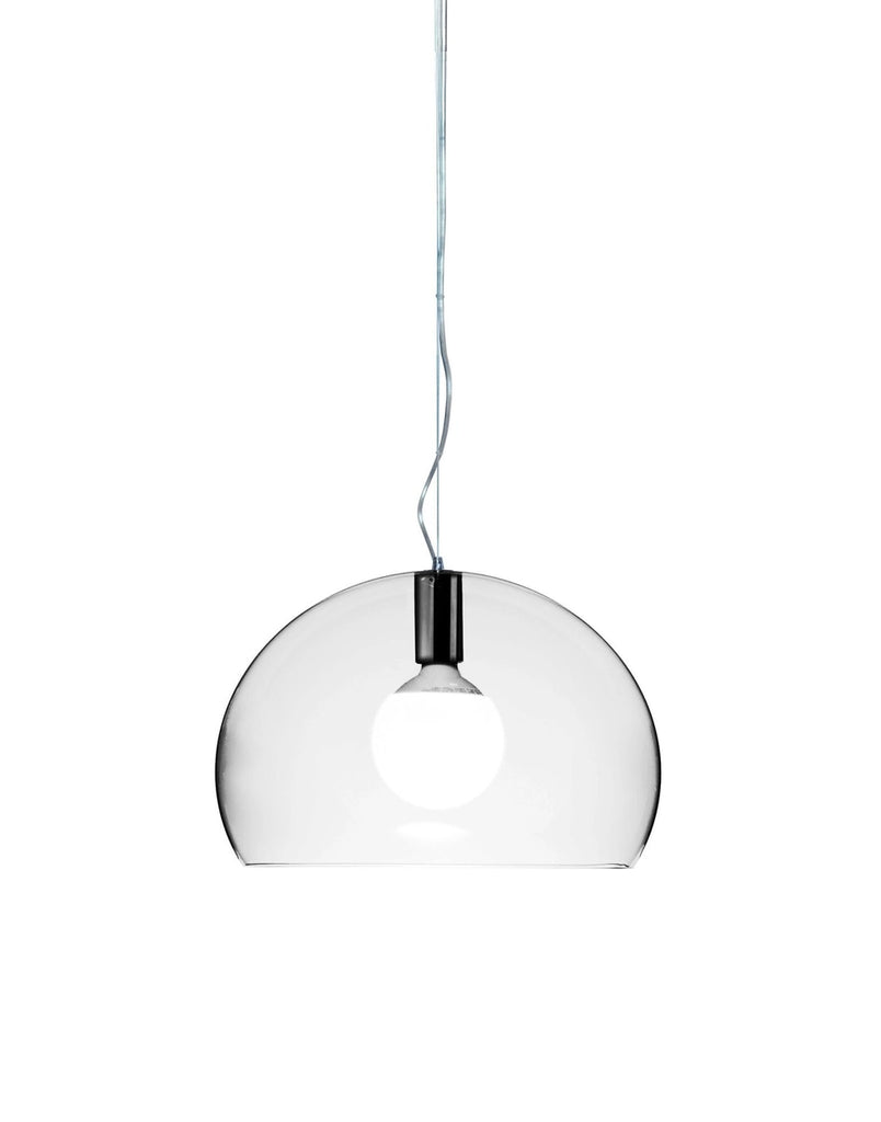 Suspension Small FL/Y Glossy Opaque de Ferruccio Laviani - Kartell-Blanc-The Woods Gallery