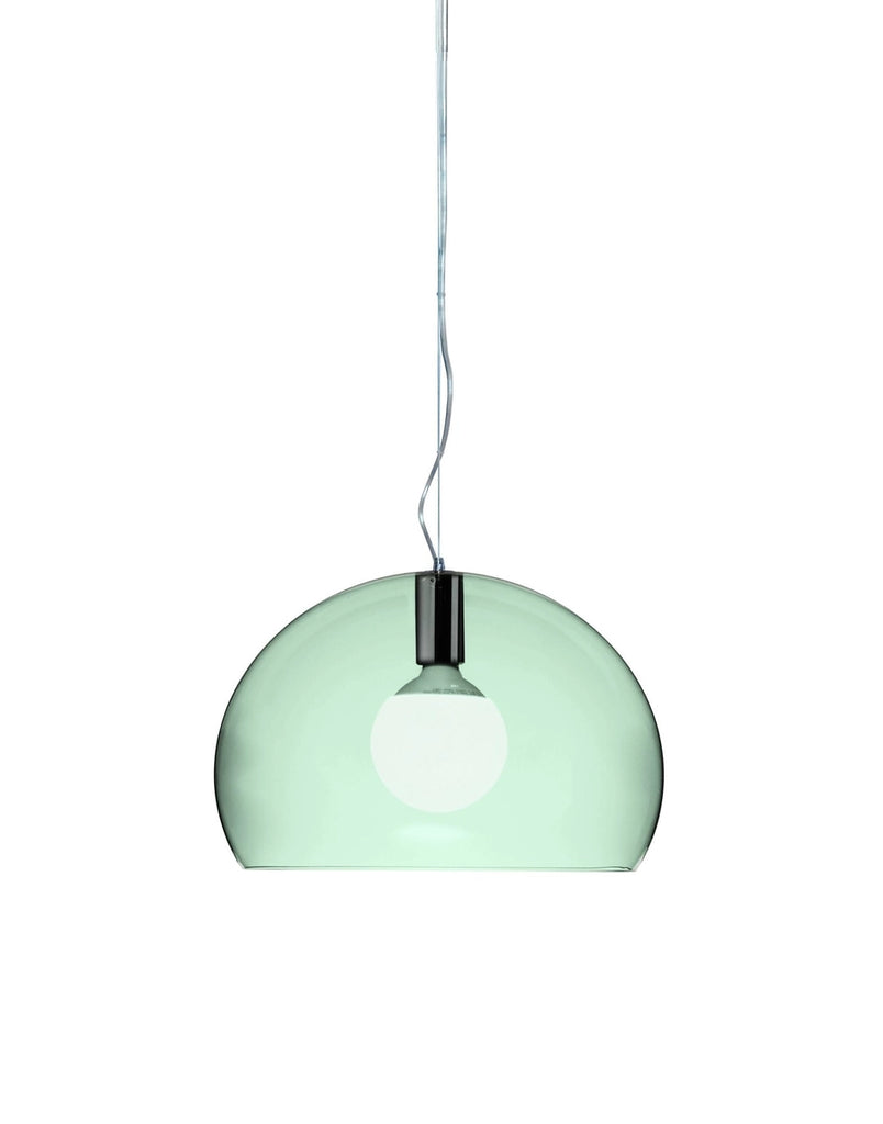 Suspension Small FL/Y Glossy Opaque de Ferruccio Laviani - Kartell-Blanc-The Woods Gallery