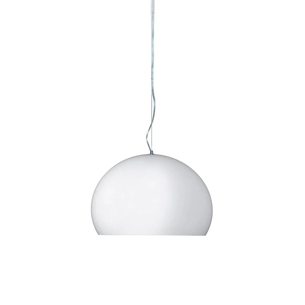 Suspension Small FL/Y Glossy Opaque de Ferruccio Laviani - Kartell-Blanc-The Woods Gallery