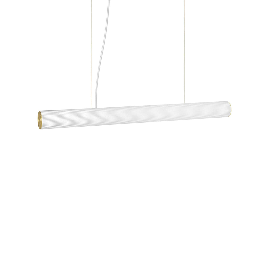 Suspension Vuelta de Trine Andersen - Ferm Living-Blanc-Laiton-Ø 8,4 x H 60 cm-The Woods Gallery