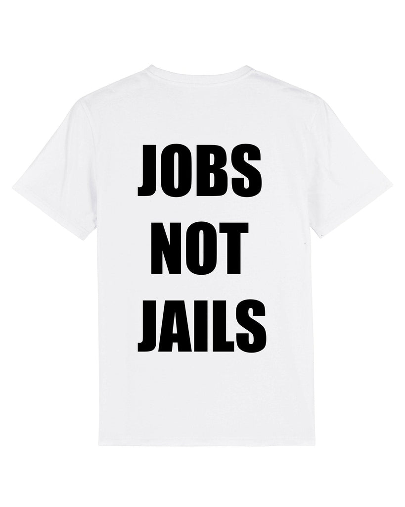 T-shirt "Jobs not jails de Fuzi" - IPBF-L-The Woods Gallery