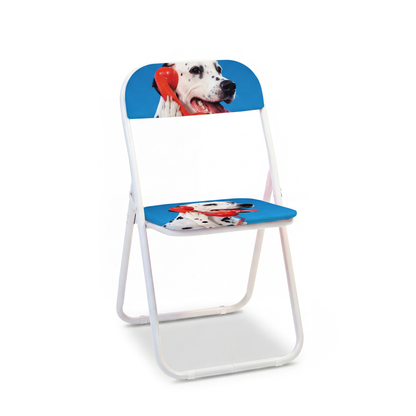 Chaise pliante Dog Call Center de ToiletPaper - Seletti-vue 1-The Woods Gallery