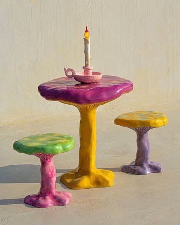Table Amanita Pink de Marcantonio - Ø 70 cm - Seletti-The Woods Gallery