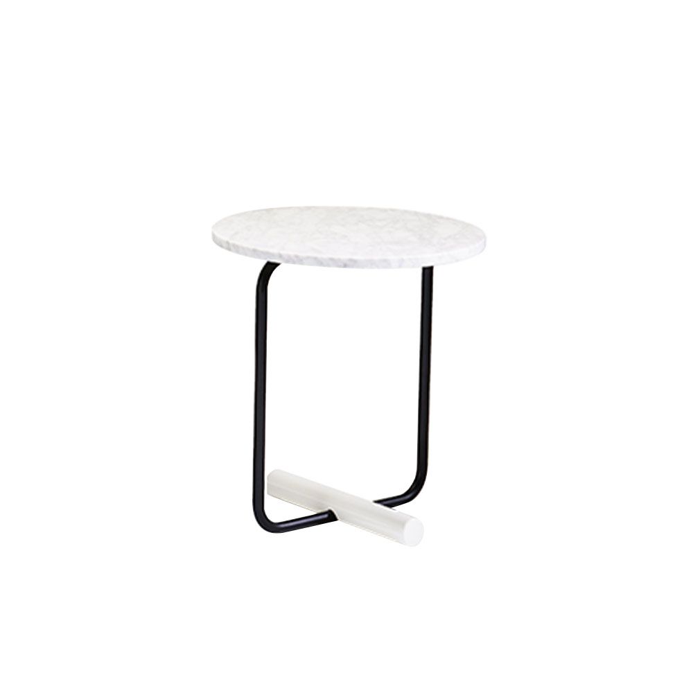 Table Basse Ronde Toto Guéridon Ø 45 cm par Zanotta-Blanc-H45-The Woods Gallery