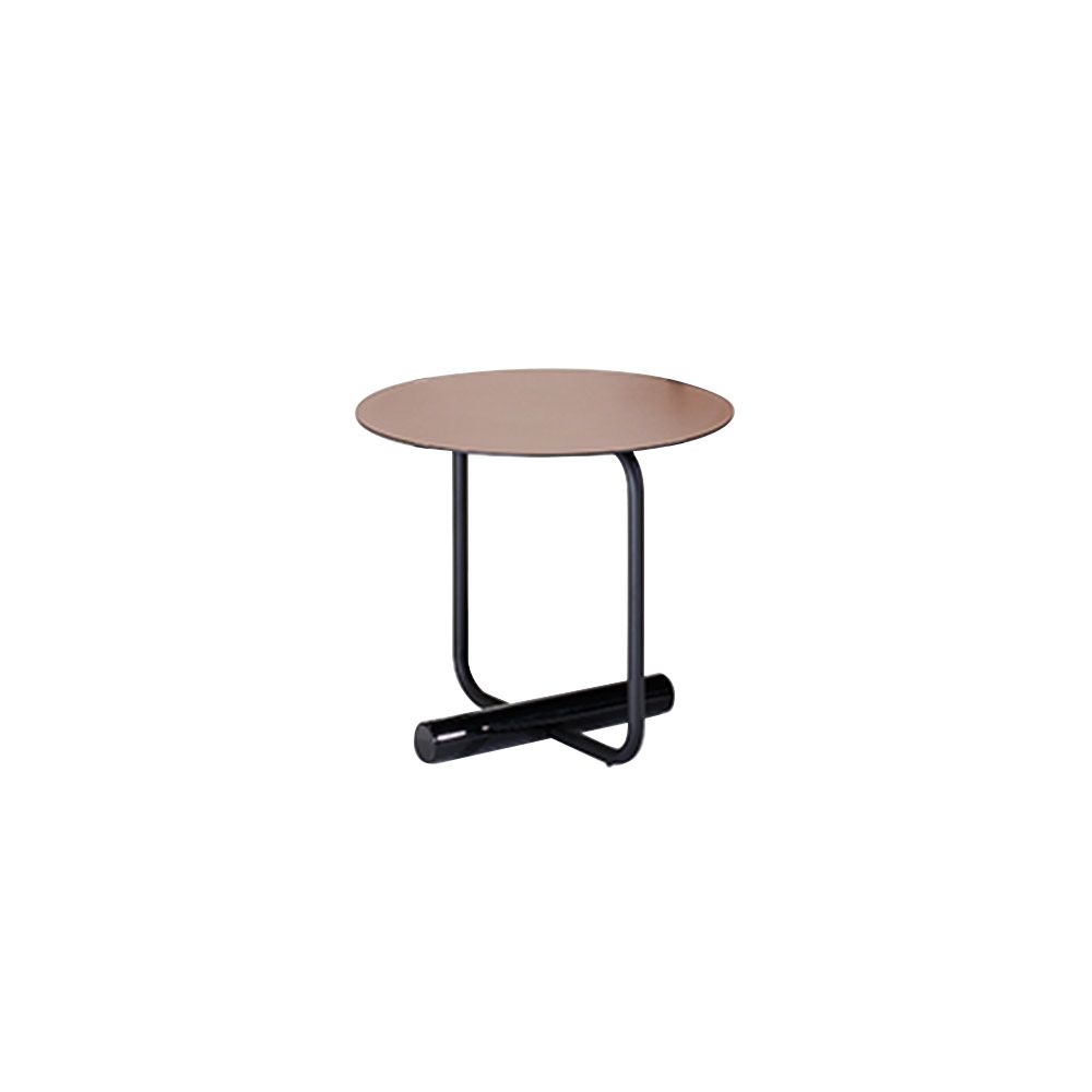 Table Basse Ronde Toto Guéridon Ø 45 cm par Zanotta-Marron-H45-The Woods Gallery