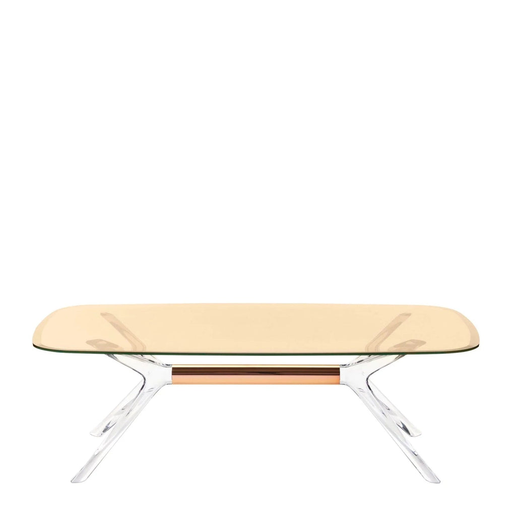 Table Blast de Philippe Starck - Kartell-Bronze-Cristal - Détail Bronze-H 40 X L 130 cm-The Woods Gallery